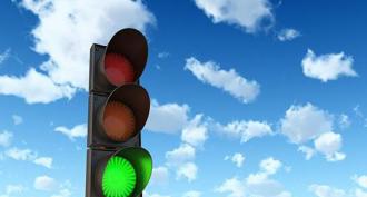 Why traffic light.  How is a traffic light.  What is more important: a sign, traffic light or markings