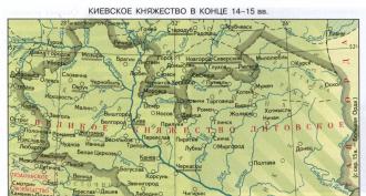 Раждането на империя Таблица за категориите и описанието на Киевското княжество