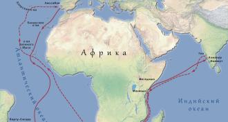 Vasco da Gama cestuje po Afrike