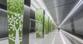 Sergei Sobyanin opened three metro stations on the “yellow” line Ramenki station when opening