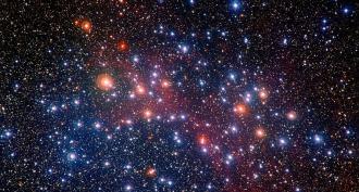 How are stars distinguished by size and color?